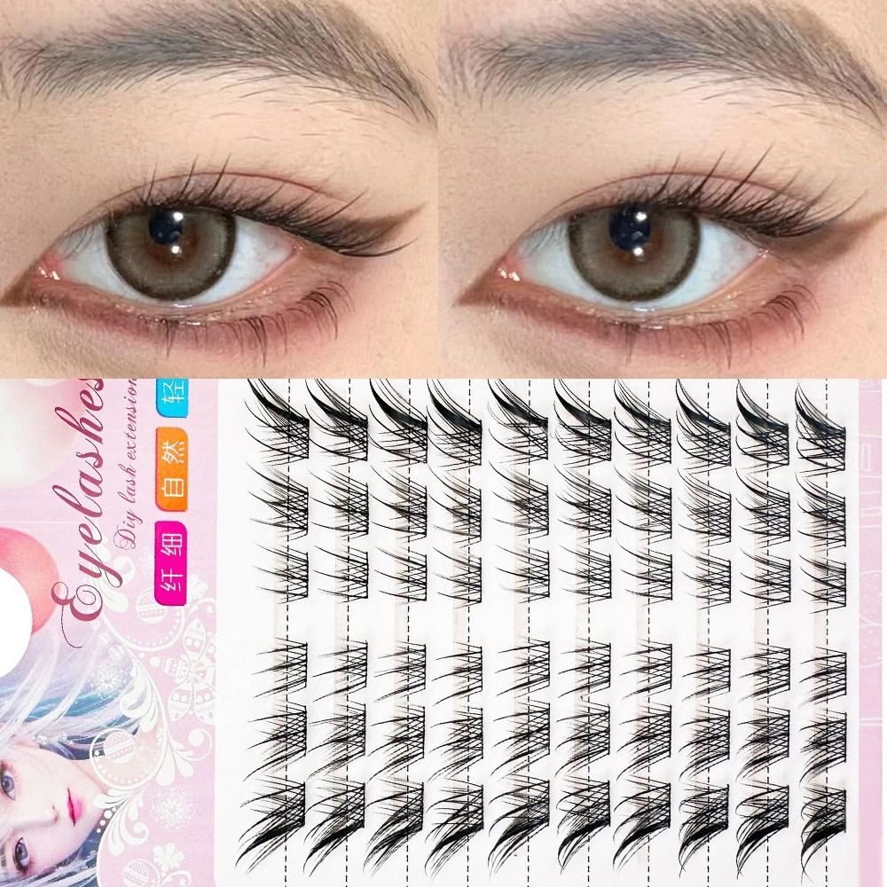 Eyelash Extension C Curl - Kępki rzęs 3D Cat Eye, rzęsy