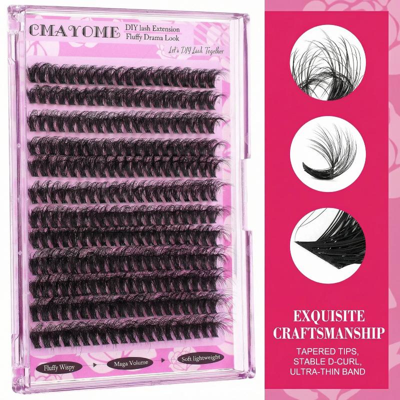 Eyelash Extension Wispy - Delikatne rzęsy w kępkach typu D