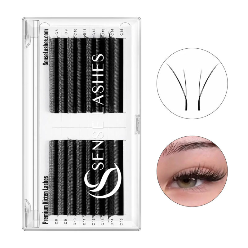 SENSE LASHES Fox YY Shape Eyel – Eyelash Extension C Curl recenzja i cena